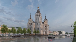 Воссоздание храма св. благ. Бориса и Глеба на Синопской наб.